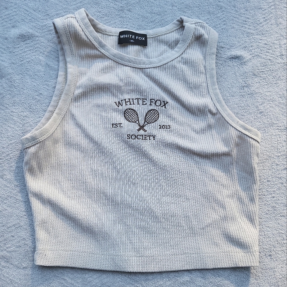 White Fox Crop Top
